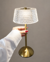 Luxury LED Table Lamp – USB Rechargeable Touch Control Bedside Lamp with 3 Color Modes