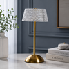 Luxury LED Table Lamp – USB Rechargeable Touch Control Bedside Lamp with 3 Color Modes