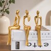 3 Pcs Art Figurines Set – Aesthetic Desk Decor Pakistan | Bookshelf & Study Table Decoration