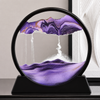 3D Dynamic Moving Sand Art Table Decor – Round Quicksand Landscape Flow Frame