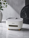 Modern Tissue Box Organizer with Phone Stand & Multi-Compartment Storage