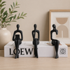 3 Pcs Art Figurines Set – Aesthetic Desk Decor Pakistan | Bookshelf & Study Table Decoration