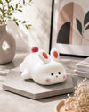 Cute Rabbit LED Night Lamp – Soft Silicone RGB Touch Sensor Bedside Light