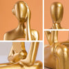 3 Pcs Art Figurines Set – Aesthetic Desk Decor Pakistan | Bookshelf & Study Table Decoration
