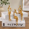 3 Pcs Art Figurines Set – Aesthetic Desk Decor Pakistan | Bookshelf & Study Table Decoration