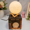 3D Moon Lamp Decorative Table Lamp With Stand.