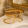 Luxury Soap Holder with Stand | Self-Draining Bathroom Soap Dish for Sink, Shower & Wash Basin